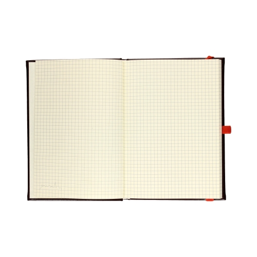 Notatnik A5 kratka brązowy gumka+długopis Nebraska