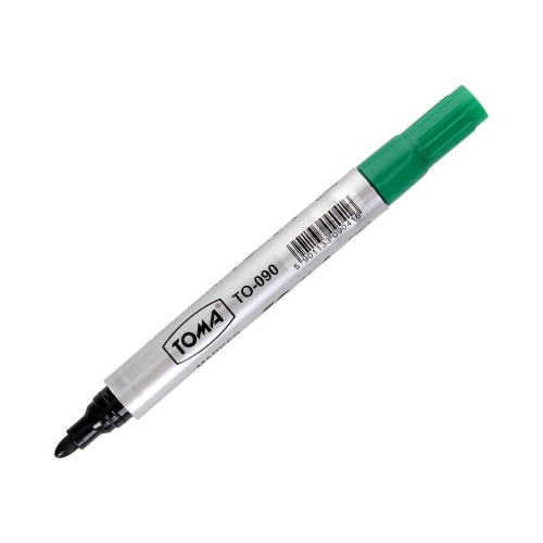 Marker permanentny 1.5mm zielony okrągły Toma TO090