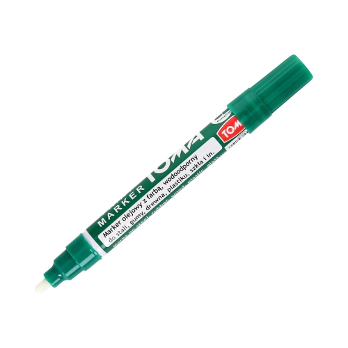 Marker olejowy 2.5mm zielony okrągły Toma TO440