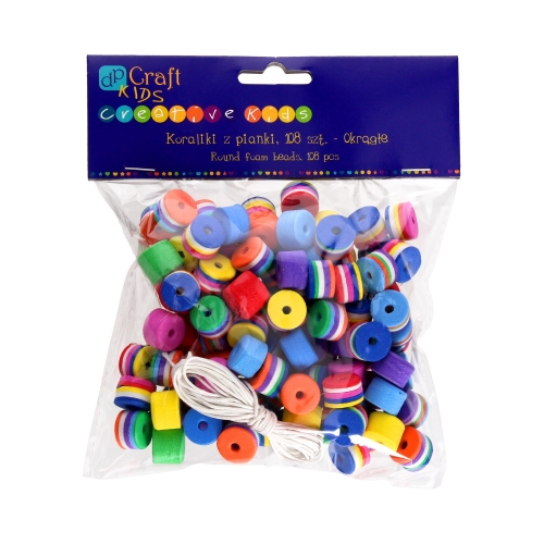 Koraliki pianki okrągłe (108)