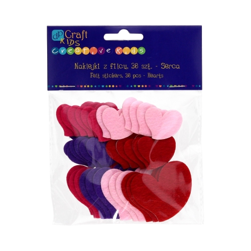 Naklejka filc serca (36)
