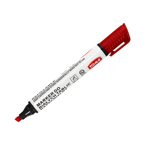 Marker tablic 1-5mm czerwony ścięty Toma