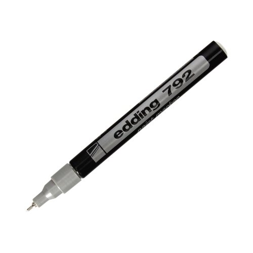 Marker olejowy 0.8mm srebrny okrągły Edding 792
