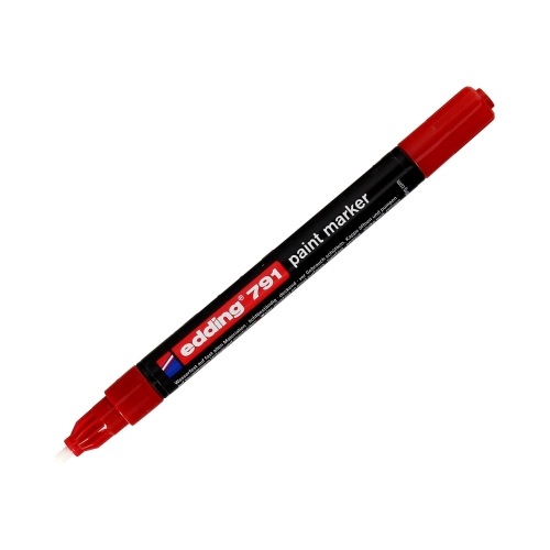 Marker olejowy 1.0-2.0mm czerwony okrągły Edding 791