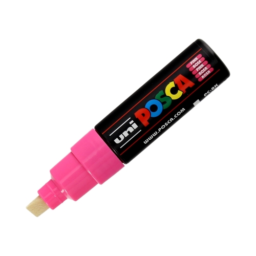 Marker plakatowy 8mm różowy ścięty Posca  PC-8K