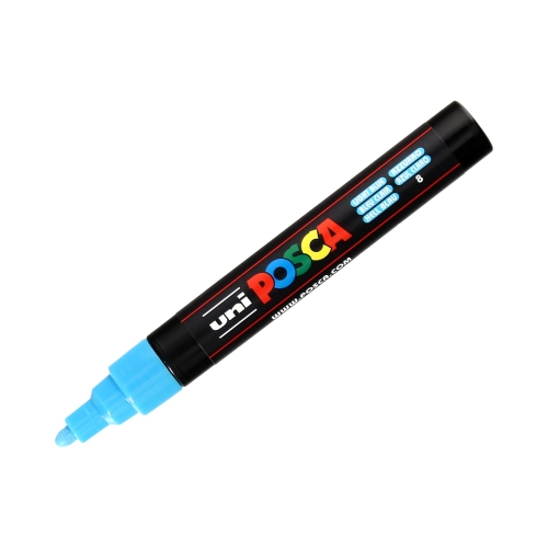 Marker plakatowy 1.8-2.5mm jasnoniebieski okrągły Posca PC5M