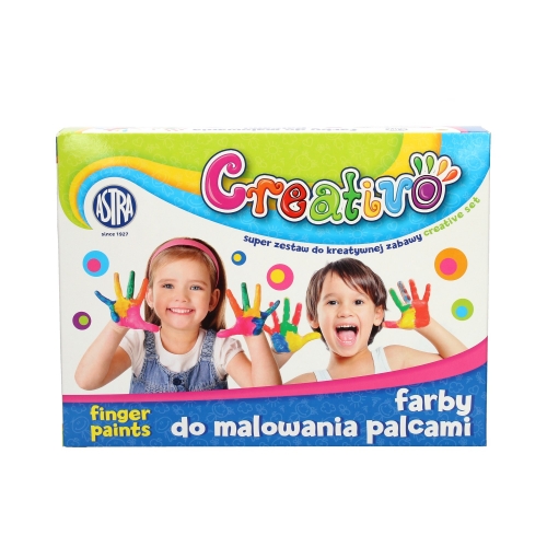Farby do malowania palcami 4kol Astra