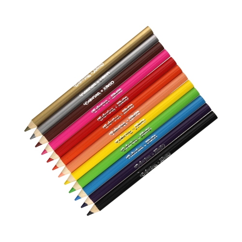 Kredki ołówkowe 12kol okrągłe Jumbo Colorino