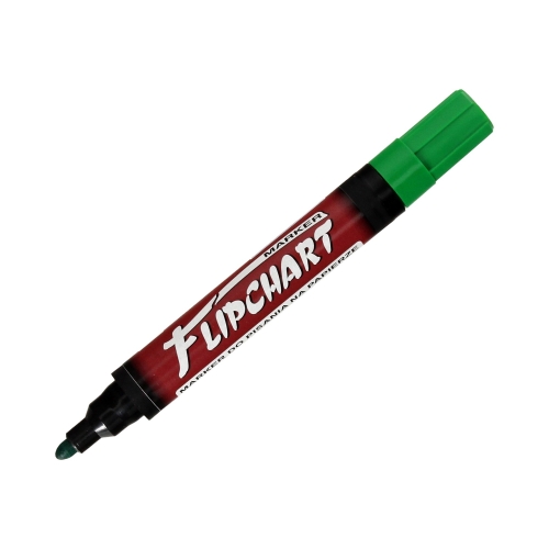 Marker flipchart 1.0-3.0mm zielony okrągły Kamet 1537