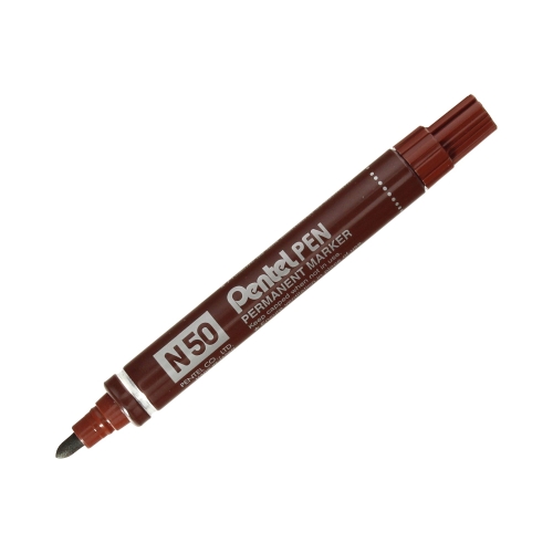 Marker permanentny 1.5mm brązowy okrągły Pentel N50