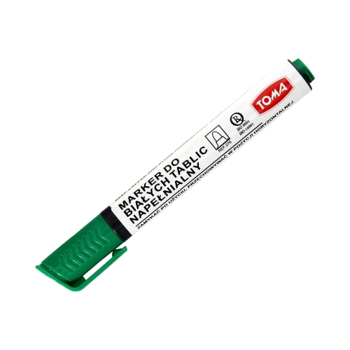 Marker tablic 1.5mm zielony okrągły Toma