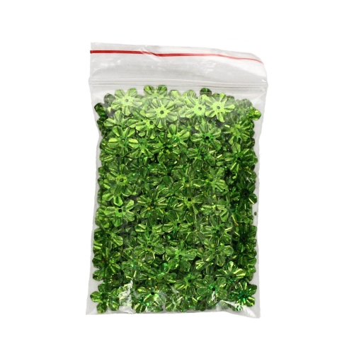Kwiatki hologram 12g jasnozielone