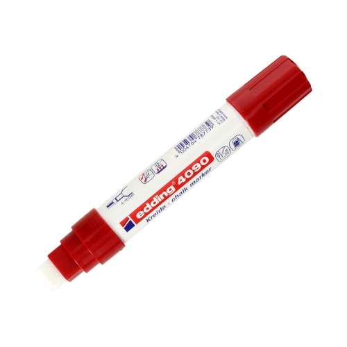 Marker kredowy 4.0-15mm czerwony ścięty Edding 4090