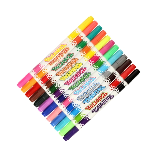Flamastry 24kol dwustronne Colorino
