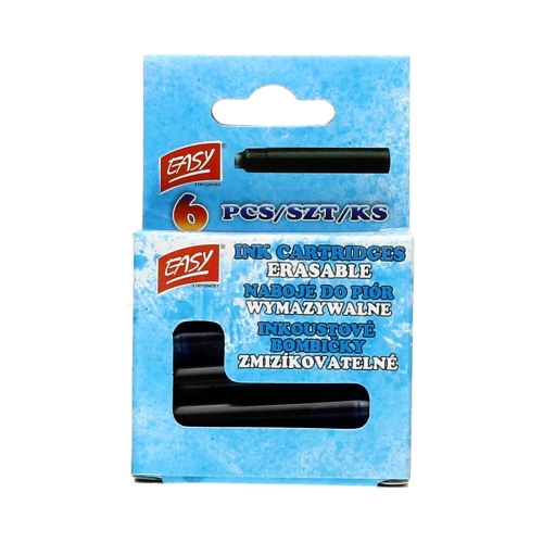 Naboje atramentowe niebieskie pudełko Easy - 6szt. w op.