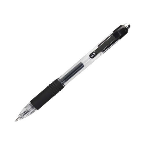 Pióro żelowe automatyczne 0.5mm czarne D'Rect AH-806