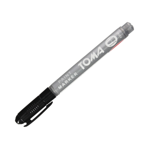 Marker olejowy 1.5mm srebrny okrągły Toma TO441