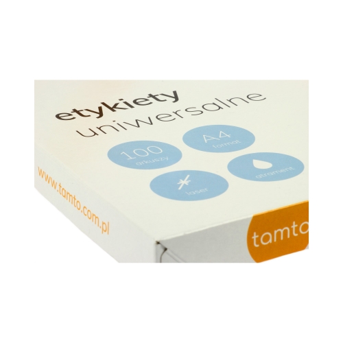 Etykiety uniwersalne 70x36/24 białe Tamto (100)