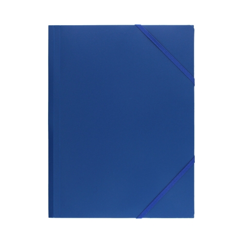 Teczka gumka A4 niebieska PP DRect 009084