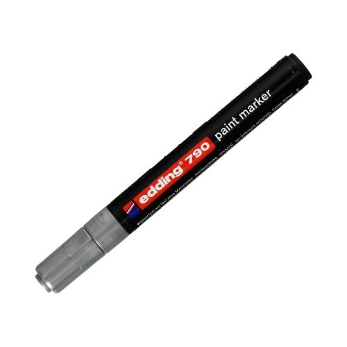 Marker olejowy 2.0-3.0mm srebrny okrągły Edding 790