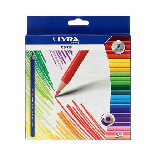 Kredki ołówkowe 24kol trójkątne Osiris Lyra L2521240