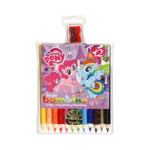 Kredki ołówkowe 12kol + temperówka My Liitle Pony Bambino