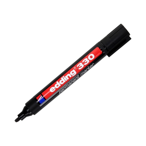 Marker permanentny 1.0-5.0mm czarny ścięty Edding 330