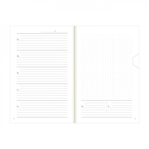 Kalendarz książkowy B6 Uniwersalny 406 Soft tygodniowy