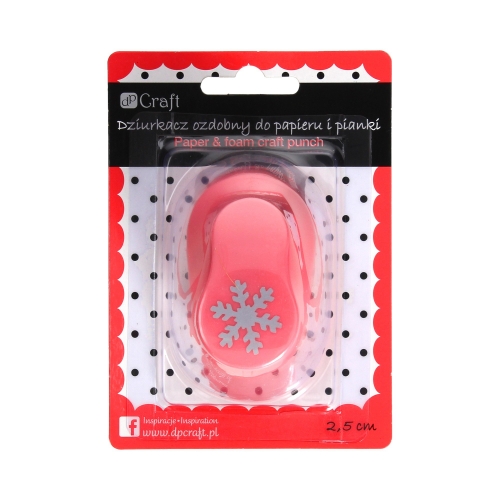 Dziurkacz ozdobny papier/pianka 2,5cm Śnieżynka 3