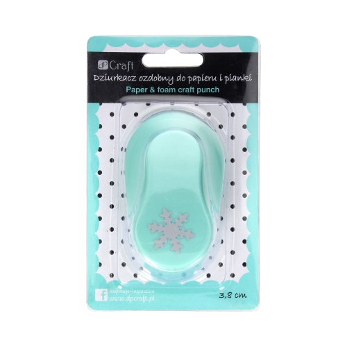 Dziurkacz ozdobny papier/pianka 3,8cm Śnieżynka