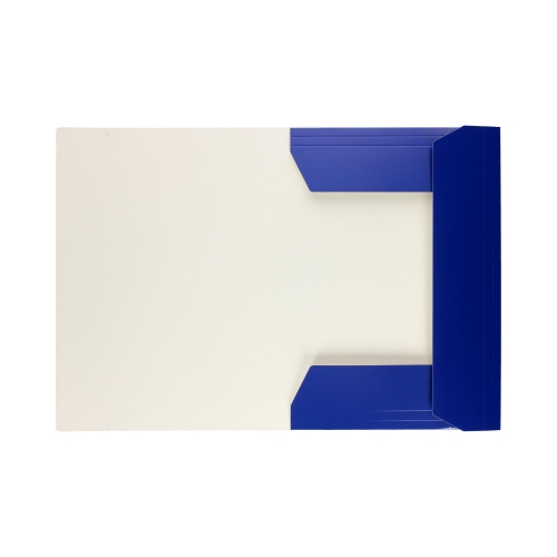 Teczka gumka A4 granatowa lakierowana Interdruk