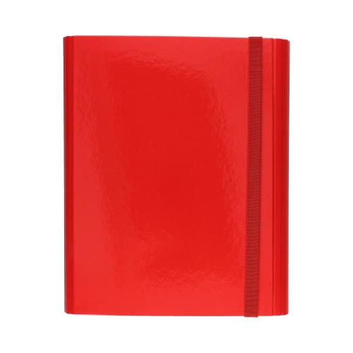 Teczka gumka A4+ twarda czerwona Interdruk