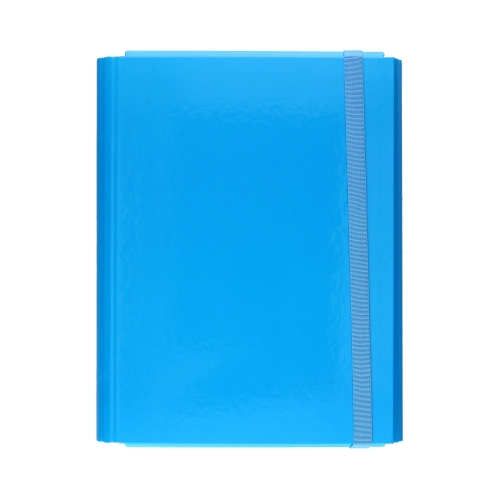 Teczka gumka A4+ twarda niebieska Interdruk