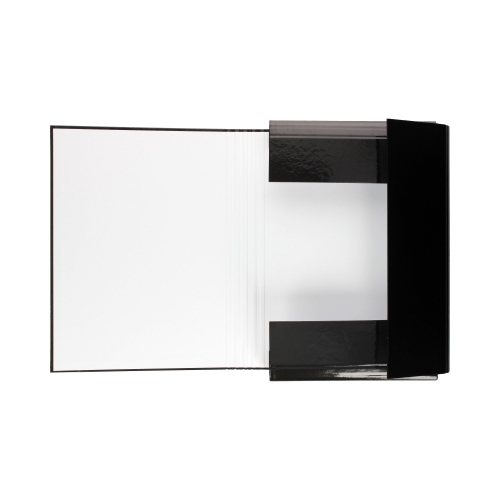 Teczka gumka A4+ twarda czarna Interdruk