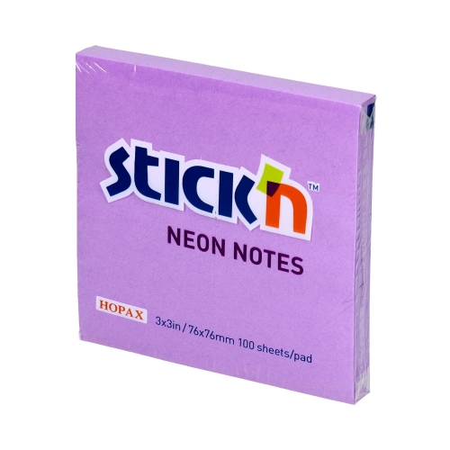 Karteczki samoprzylepne 76x76/100 fioletowe neon 21210