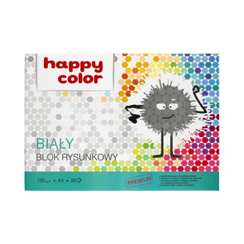 Blok rysunkowy A3/20 biały Happy Color