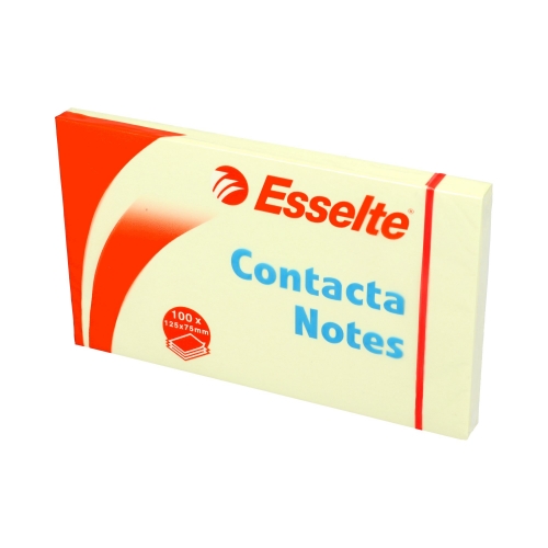 Karteczki samoprzylepne 75x125/100 żółte Contacta