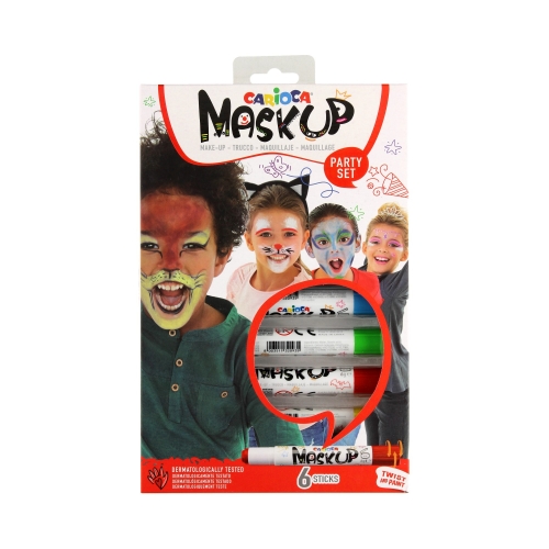 Kredki do malowania twarzy 6kol Mask Up Carioca