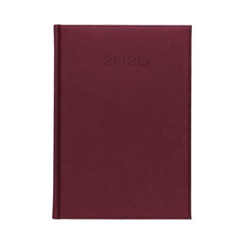 Kalendarz książkowy A4 Vivella bordowy 31DR dzienny