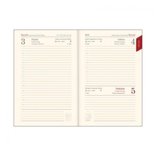 Kalendarz książkowy B6 Vivella morski 41D