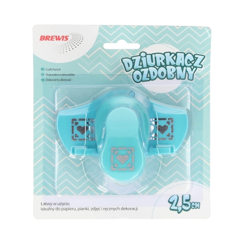 Dziurkacz ozdobny 2.5cm Serce/1 brzegowy