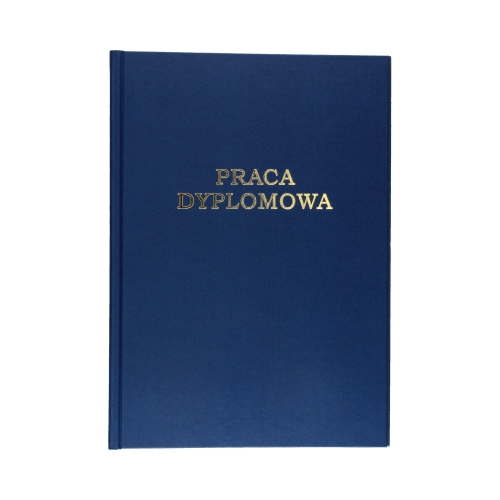 Okładka kanałowa C granatowa 150k napis praca dyplomowa