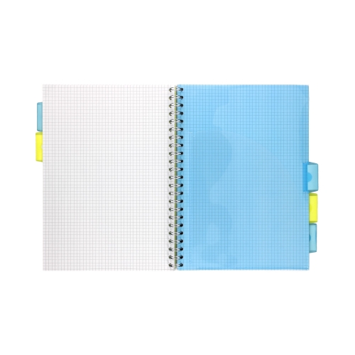 Kołozeszyt A4/200str kratka Pastel Projekt Book niebieski