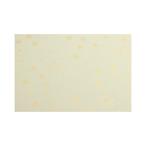 Karton wizytówkowy A4 220g Stars jasnozłoty (20)