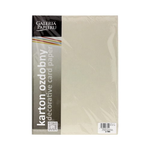 Karton wizytówkowy A4 230g Glamour szary (20)
