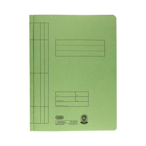 Skoroszyt zwykły A4 1/1 zielony Elba 50574