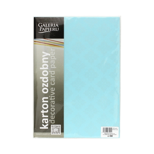 Karton wizytówkowy A4 230g Glamour błękit (20)