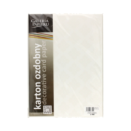 Karton wizytówkowy A4 230g Glamour biały (20)