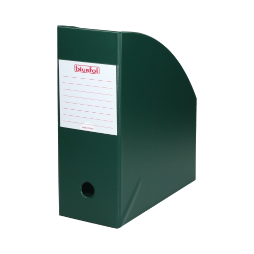 Pojemnik czasopisma 110mm ciemnozielony PCV Biurfol