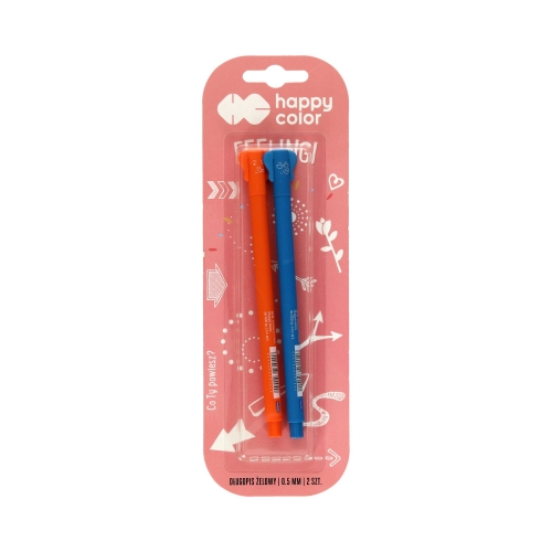 Długopis żelowy 0.5mm niebieski Feelingi Elephants (2) Happy Color